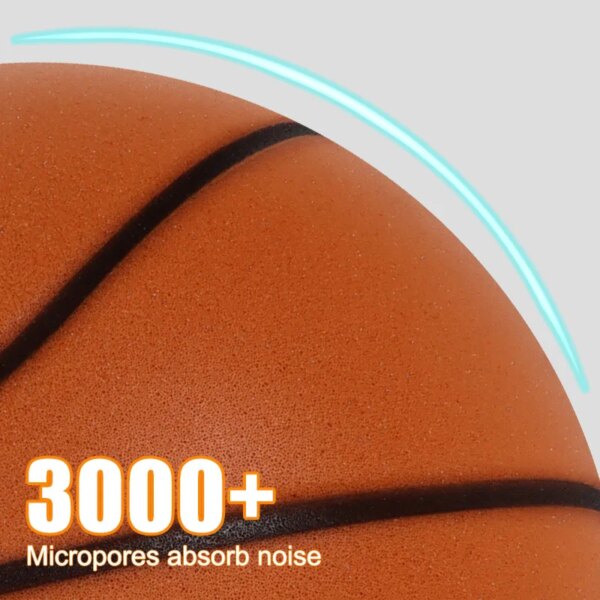 Diameter 24cm Silent Basketball Indoor Practice High Density Soft Mute Bouncing Foam Ball Bounce Quiet Soft Basketball No Noise - Image 5