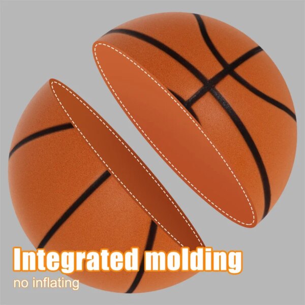 Diameter 24cm Silent Basketball Indoor Practice High Density Soft Mute Bouncing Foam Ball Bounce Quiet Soft Basketball No Noise - Image 4