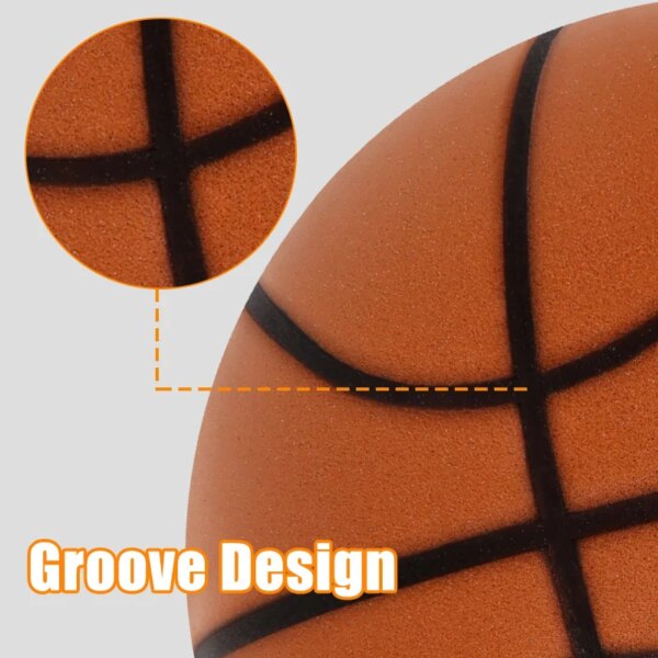 Diameter 24cm Silent Basketball Indoor Practice High Density Soft Mute Bouncing Foam Ball Bounce Quiet Soft Basketball No Noise - Image 6