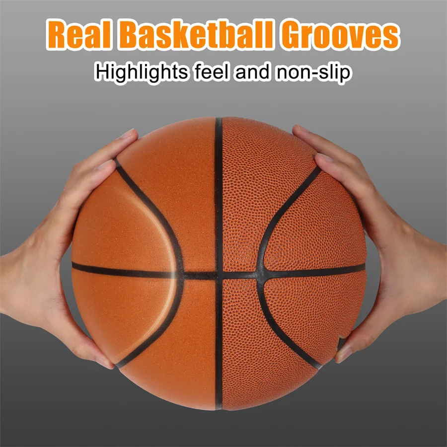 Diameter 24cm Silent Basketball Indoor Practice High Density Soft Mute Bouncing Foam Ball Bounce Quiet Soft Basketball No Noise